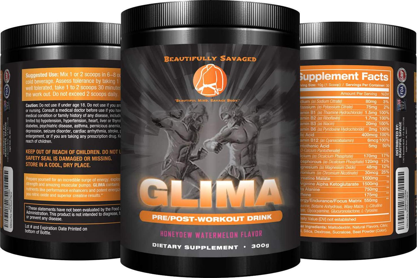 GLIMA PRE Workout -American Made, Veteran Owned Supplements! Created for The Athlete in You!