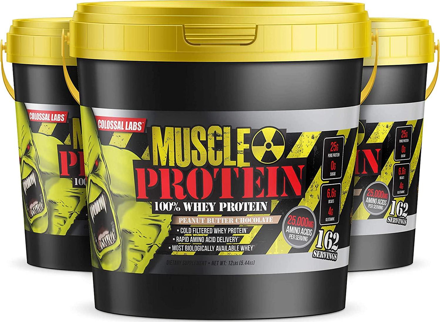 GL Colossal Labs Monster Muscle Protein (12 Pound (Pack of 1), Strawberry)