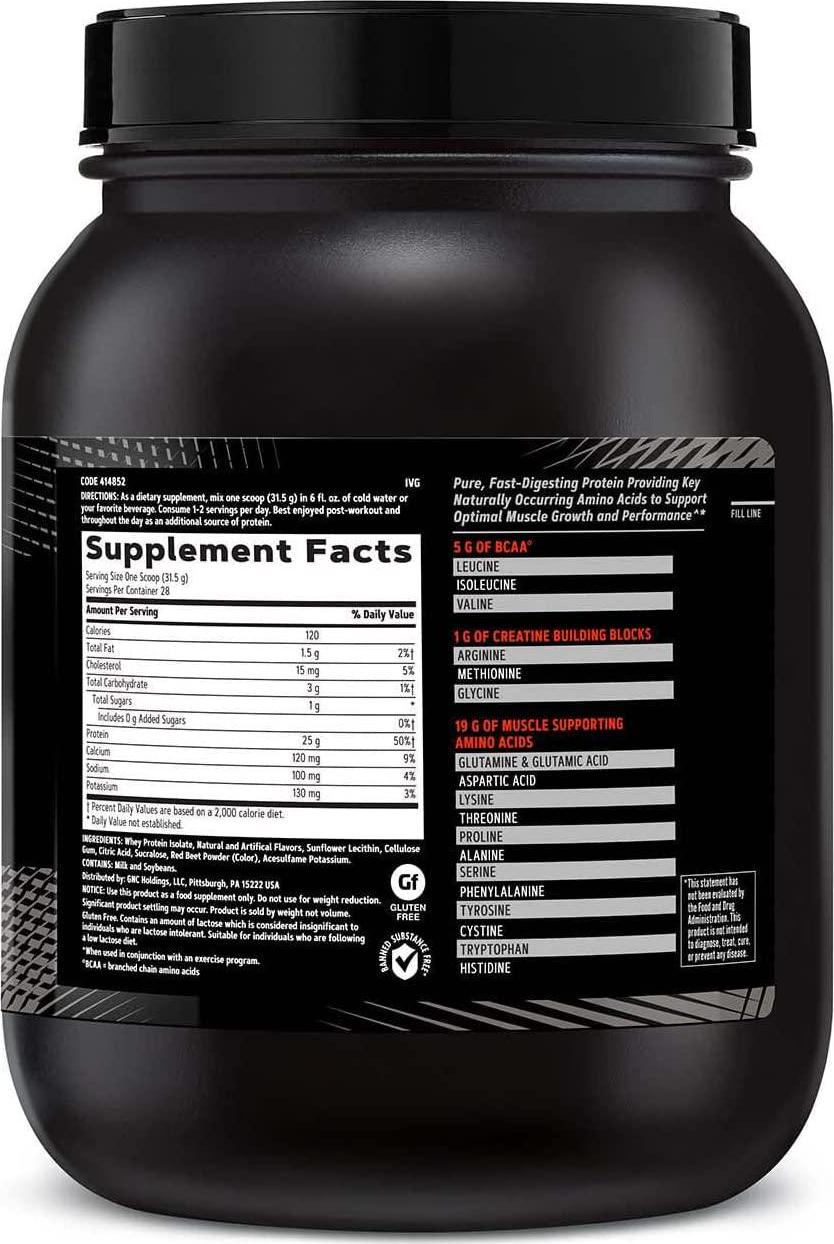 GNC AMP Pure Isolate Protein - Strawberry