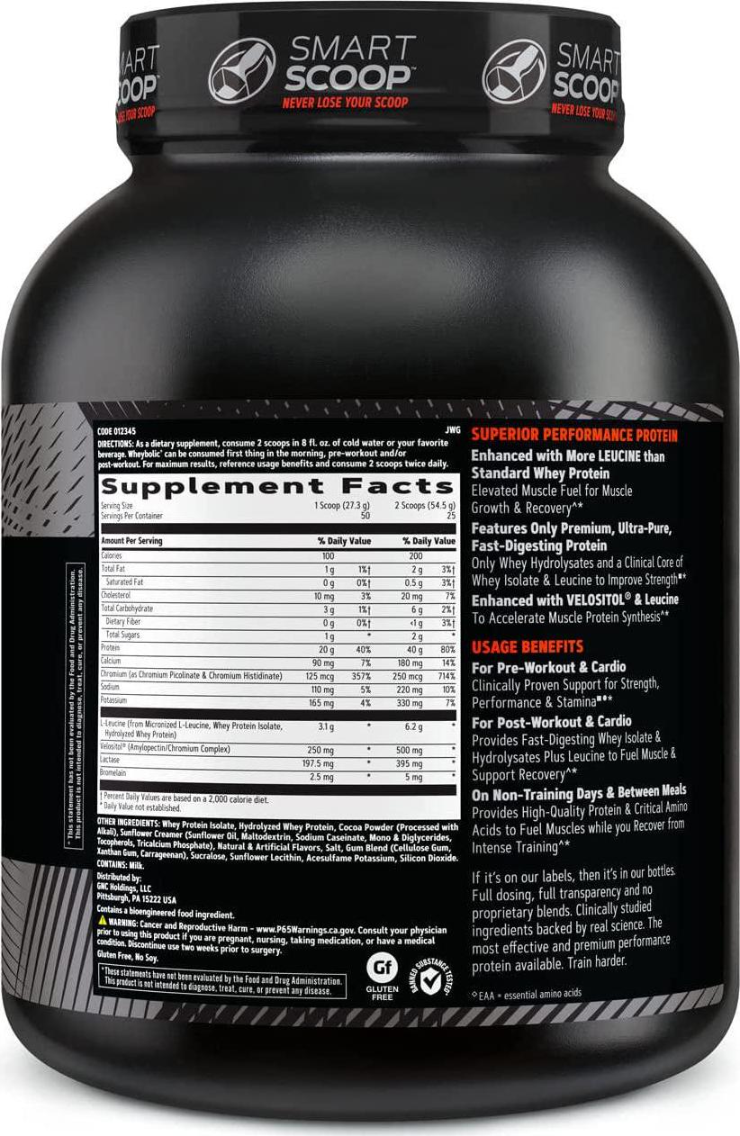 GNC AMP Wheybolic - Chocolate Fudge