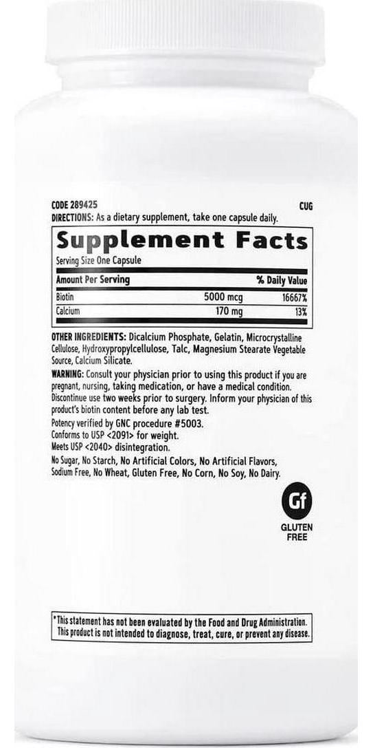 GNC Biotin 5000 mcg