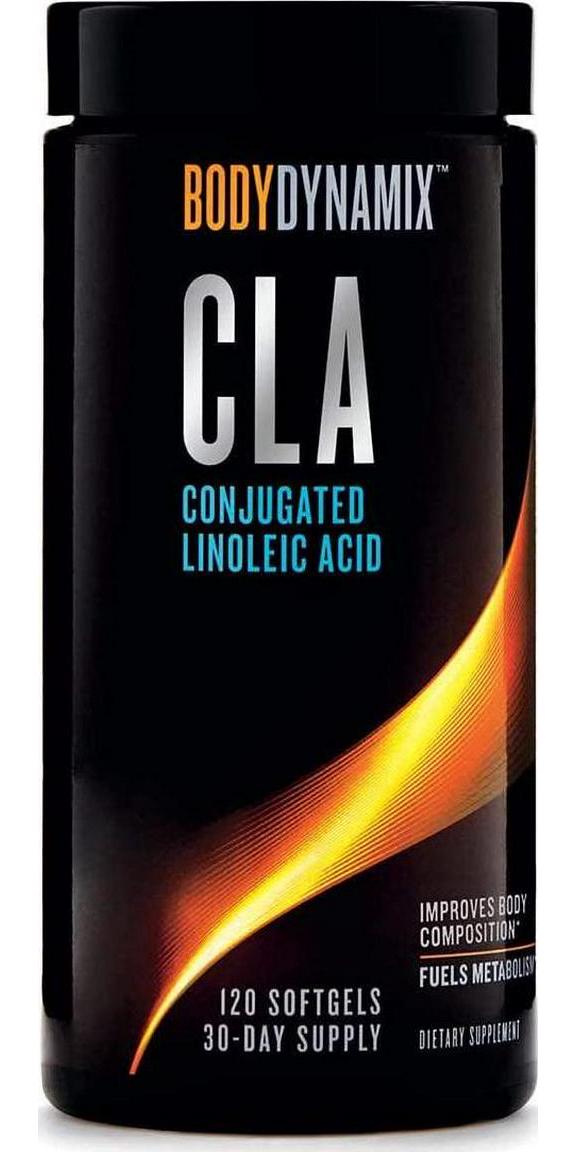 GNC BodyDynamix CLA Conjugated Linoleic Acid | Max Potency CLA 2000 mg Supplement | Fuels Energy and Fat Metabolism, Improves Body Composition | 120 Softgels