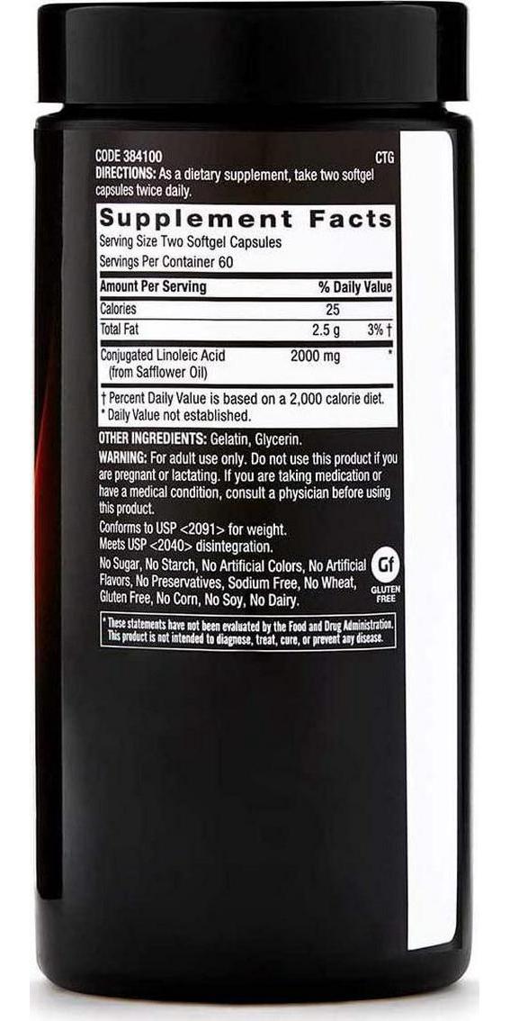 GNC BodyDynamix CLA Conjugated Linoleic Acid | Max Potency CLA 2000 mg Supplement | Fuels Energy and Fat Metabolism, Improves Body Composition | 120 Softgels