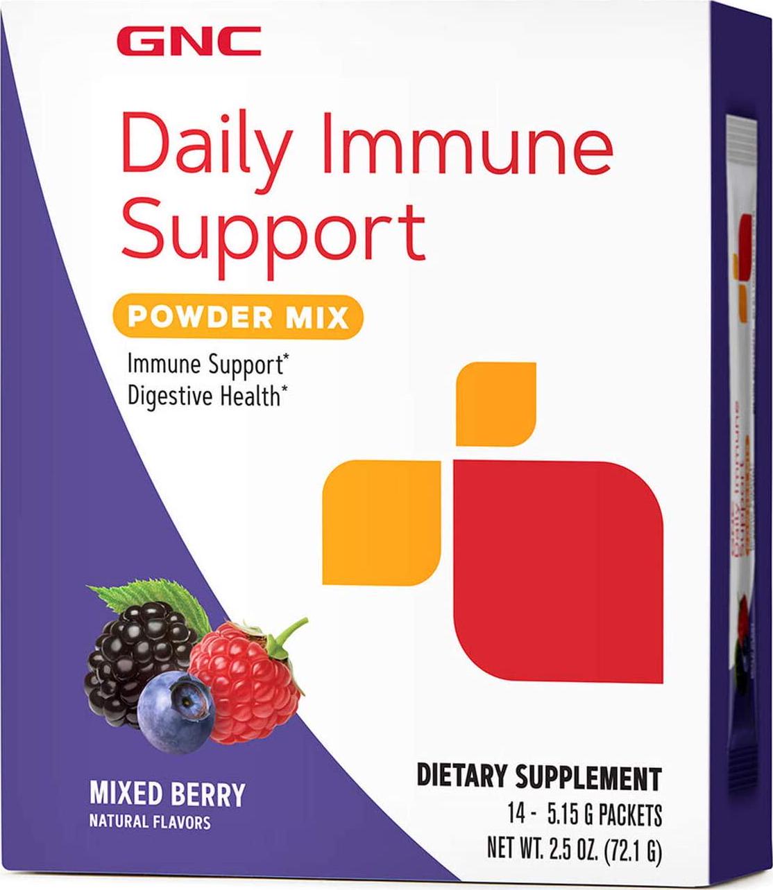 GNC Daily Immune Support Powder Mix Packets - Mixed Berry