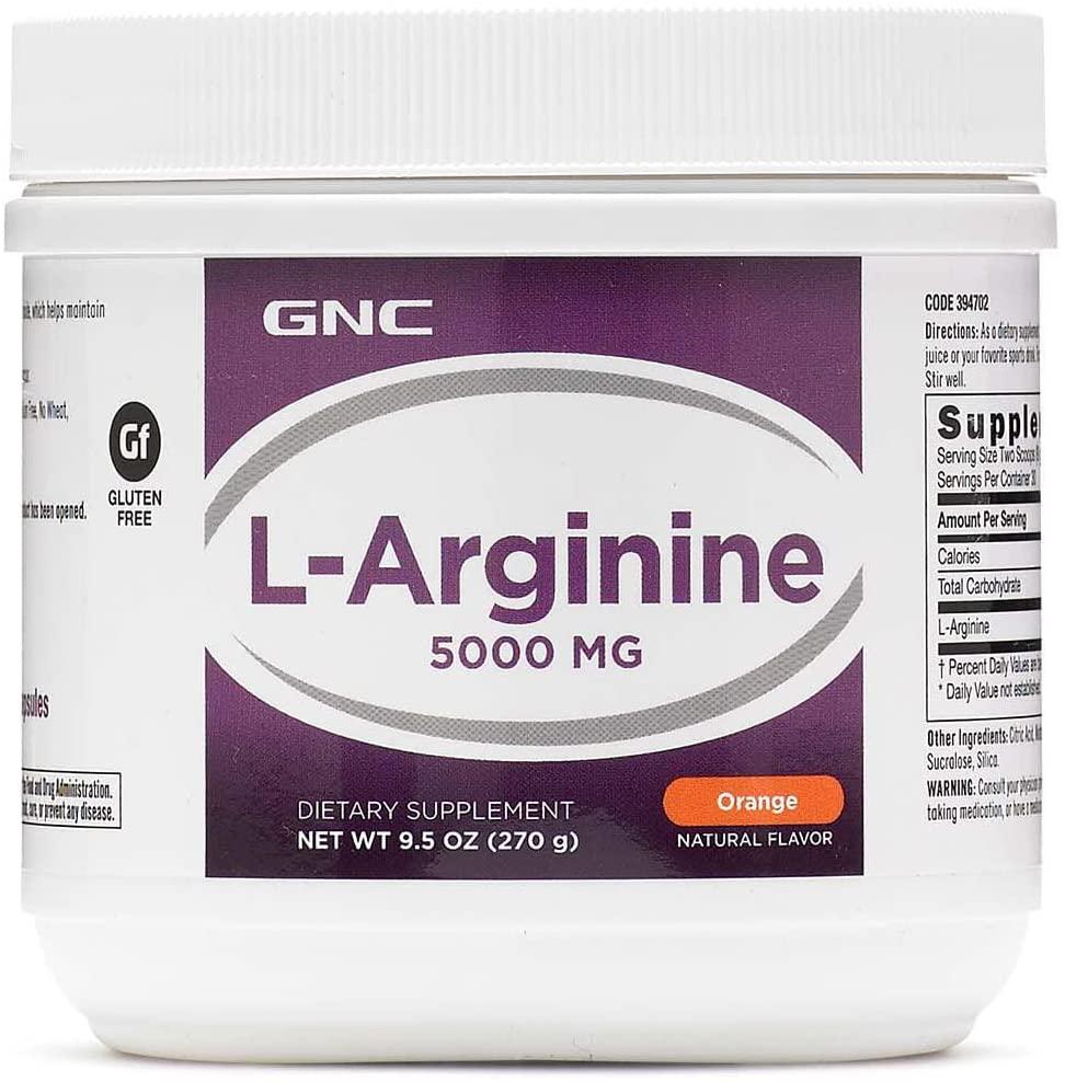 GNC L-Arginine Powder 5000mg 9.5oz(270g)