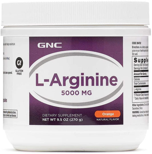 GNC L-Arginine Powder 5000mg 9.5oz(270g)