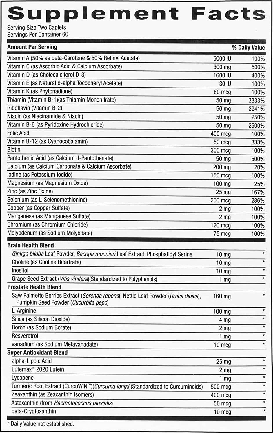 GNC Mega Men 50 Plus Multivitamin