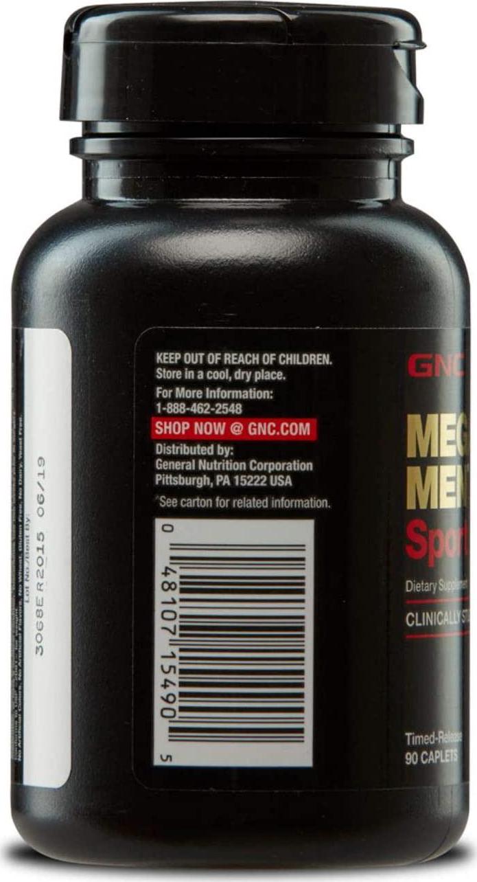 GNC Mega Men Sport Multivitamin for Men, 90 Count, for Performance, Muscle Function, and General Health