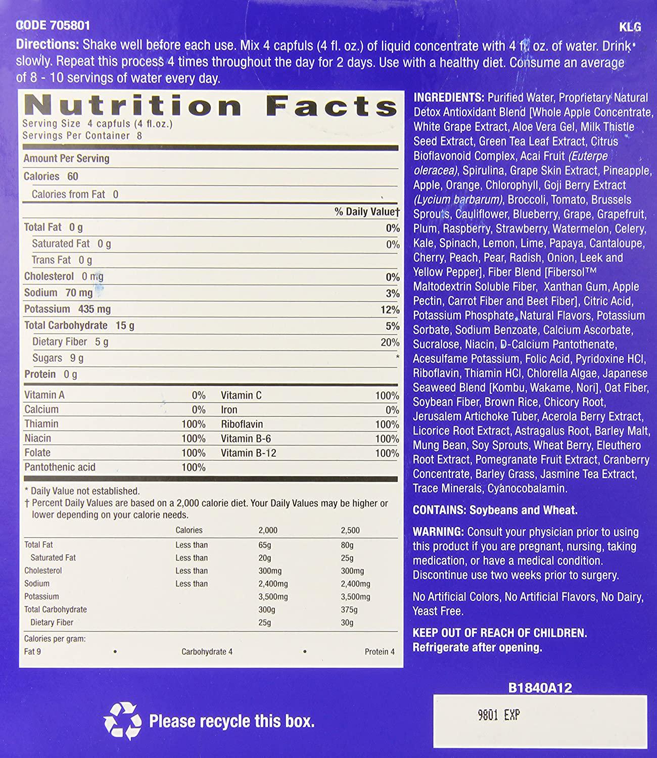 GNC Preventive Nutrition Complete Body Cleansing Program - Natural Citrus Flavor, 2 16oz Bottles, 2-Day Detox of Natural Fiber Blend