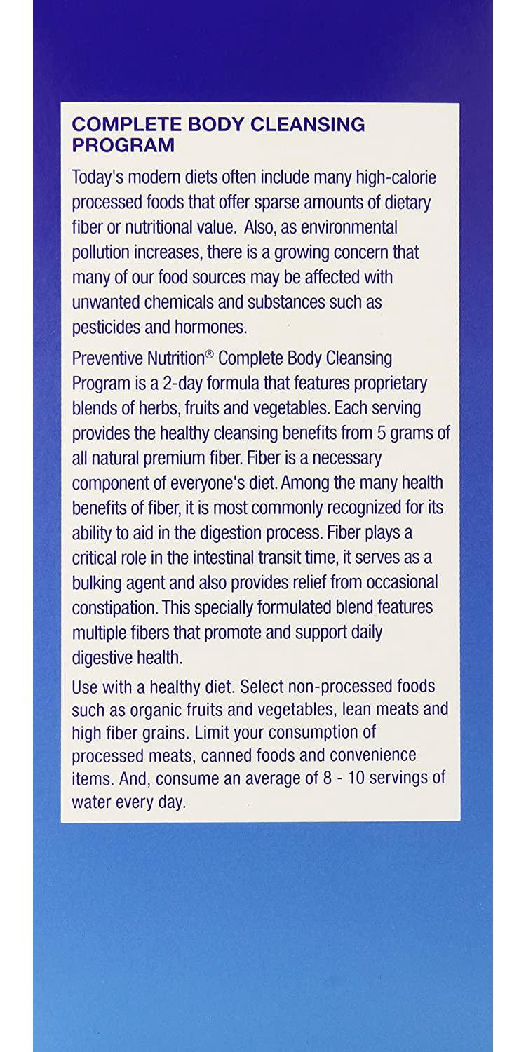 GNC Preventive Nutrition Complete Body Cleansing Program - Natural Citrus Flavor, 2 16oz Bottles, 2-Day Detox of Natural Fiber Blend