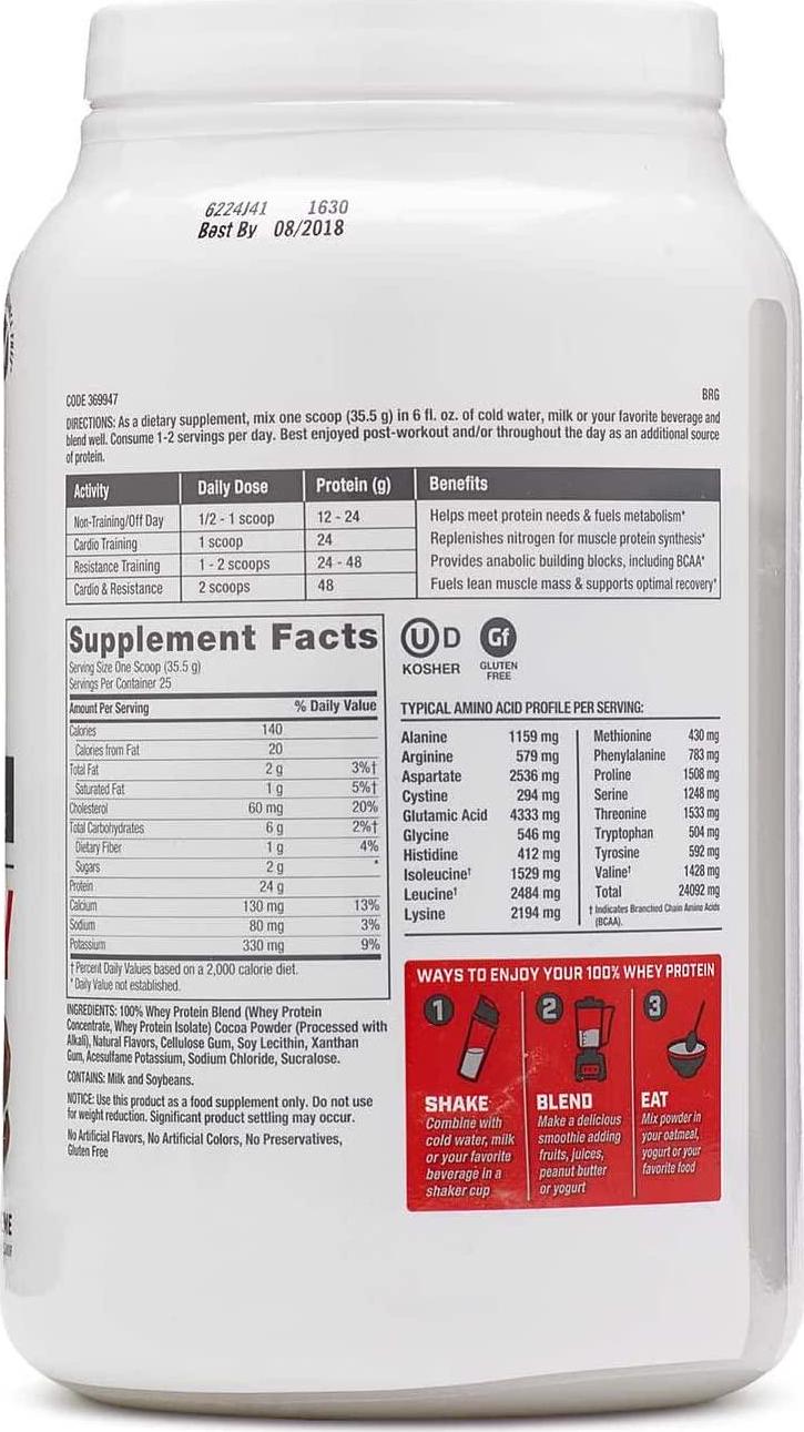 GNC Pro Performance 100% Whey Protein Powder - Chocolate Supreme, 25 Servings, Supports Healthy Metabolism and Lean Muscle Recovery