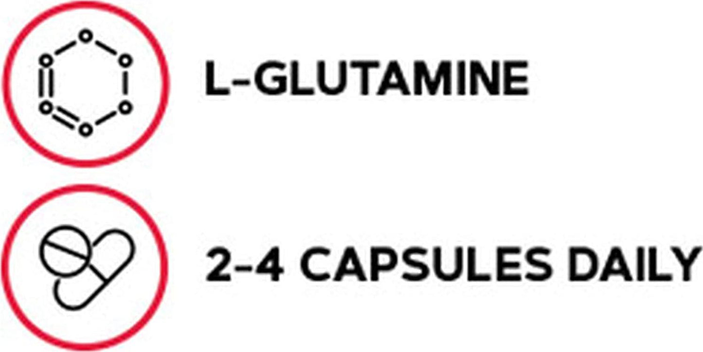 GNC Pro Performance L-Glutamine, 180 Capsules, Supports Muscle Recovery