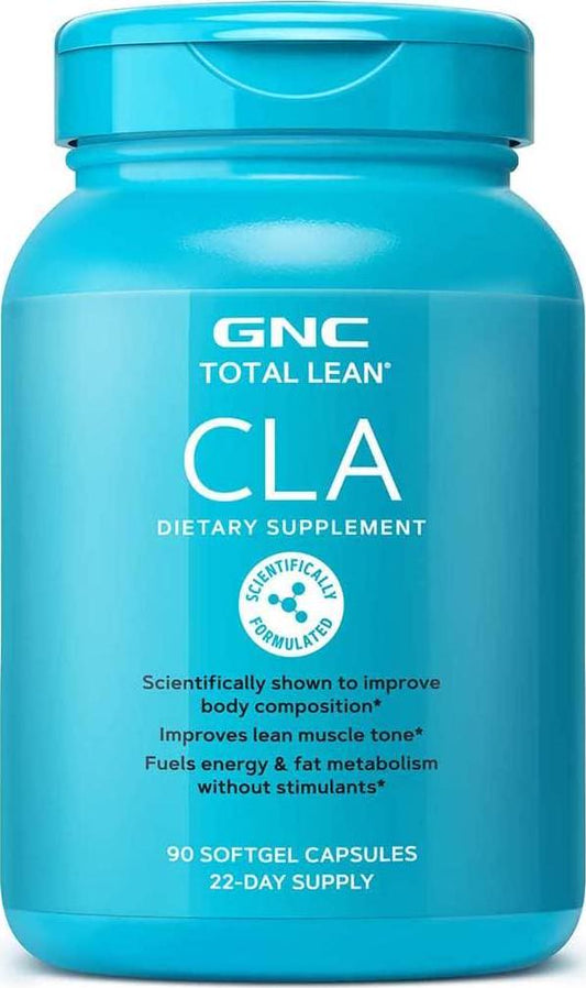 GNC Total Lean CLA | Improves Body Composition and Lean Muscle Tone, Fuels Fat Metabolism and Energy Without Stimulants | Gluten Free | 90 Softgels