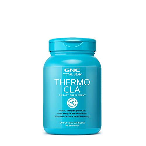 GNC Total Lean Thermo CLA | Fuels Energy and Fat Metabolism, Supports Exercise and Muscle Recovery | 90 Softgel Capsules