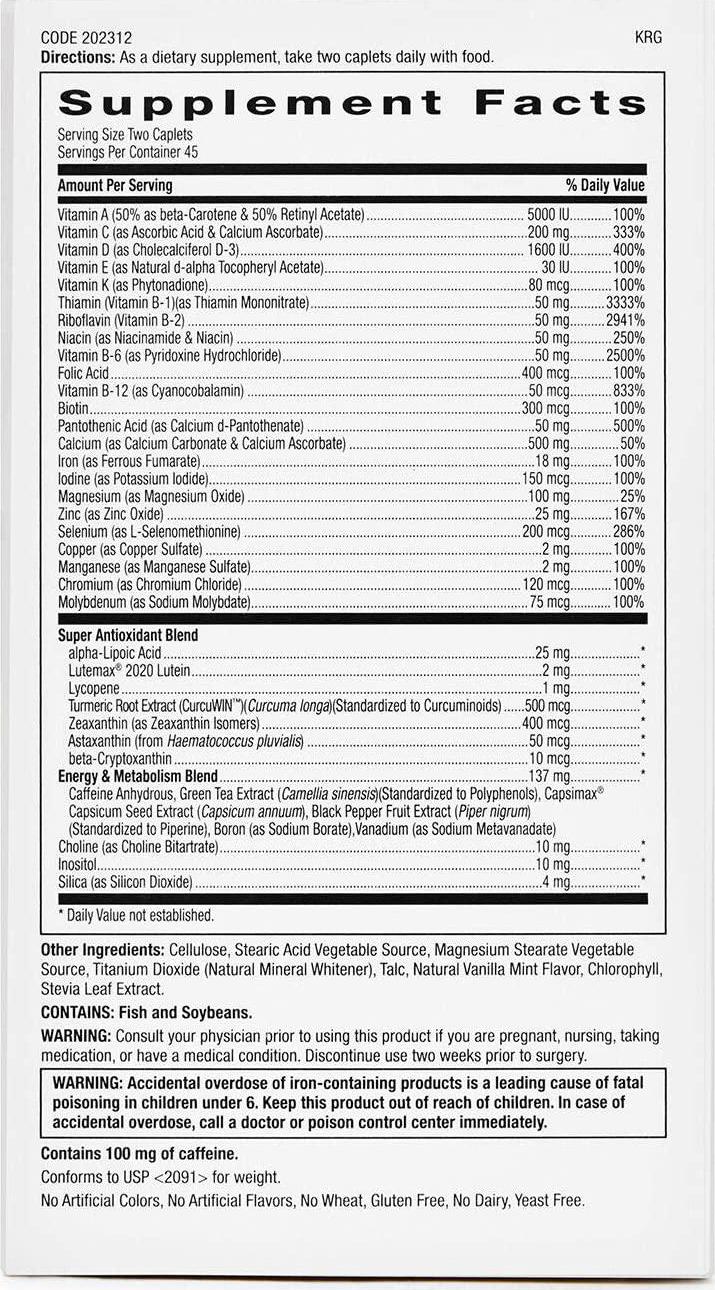 GNC Womens Ultra Mega Energy and Metabolism Multivitamin for Women, 90 Count, for Increased Energy, Metablism, and Calorie Burning