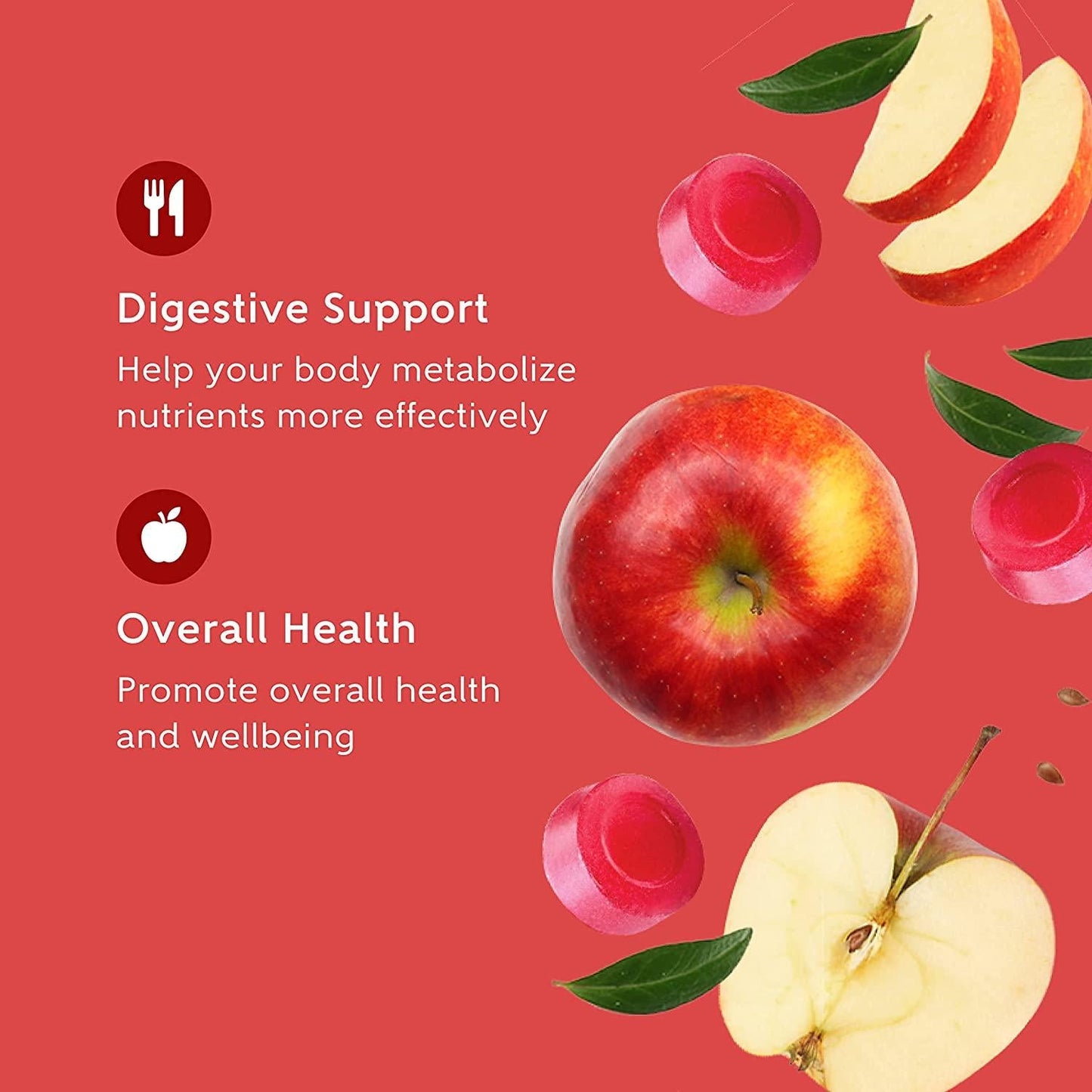 GO Organic Supplement Gummies | 60 Count (Apple Cider Vinegar)