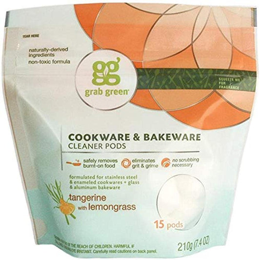 GRAB GREEN Tangerine Cookware Cleaner 15 Ld, 0.02 Pound