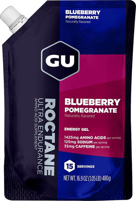 GU Energy Roctane Ultra Endurance Energy Gel, 15-Serving Pouch, Blueberry Pomegranate
