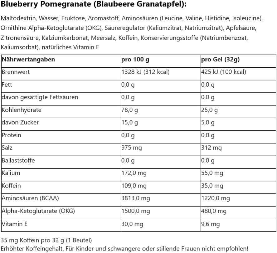 GU Energy Roctane Ultra Endurance Energy Gel, 15-Serving Pouch, Blueberry Pomegranate
