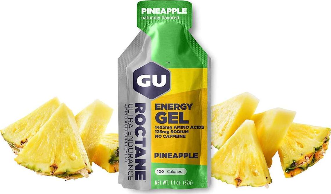 GU Energy Roctane Ultra Endurance Energy Gel, 24-Count, Pineapple