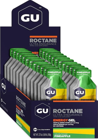 GU Energy Roctane Ultra Endurance Energy Gel, 24-Count, Pineapple