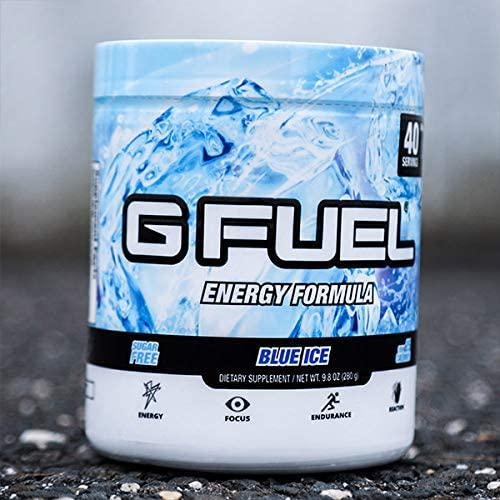 G Fuel Blue Ice Elite Energy Powder, 9.8 oz (40 Servings)