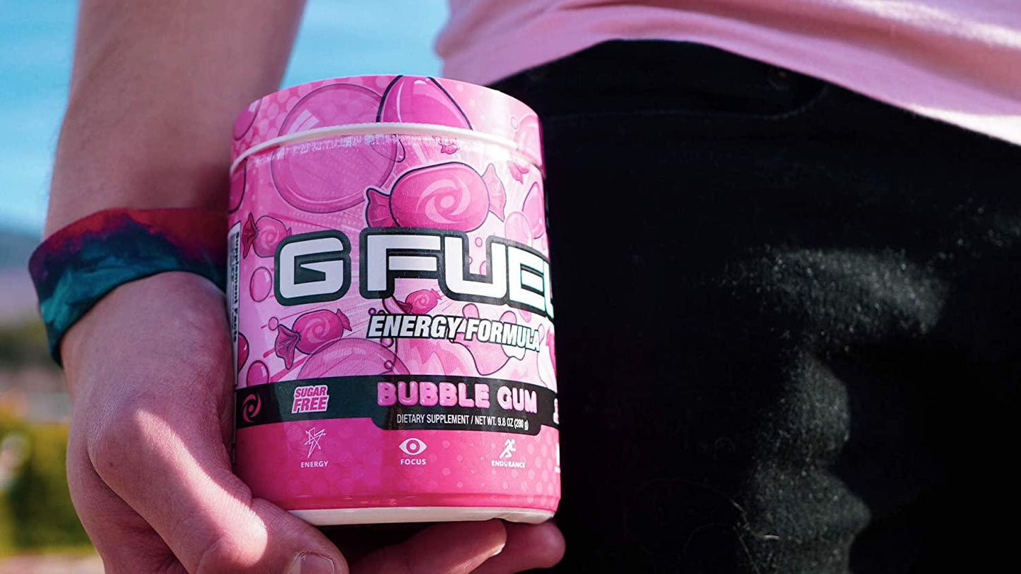 G Fuel Bubble Gum Flavor (40 Servings) Elite Energy and Endurance Powder 9.8 oz.