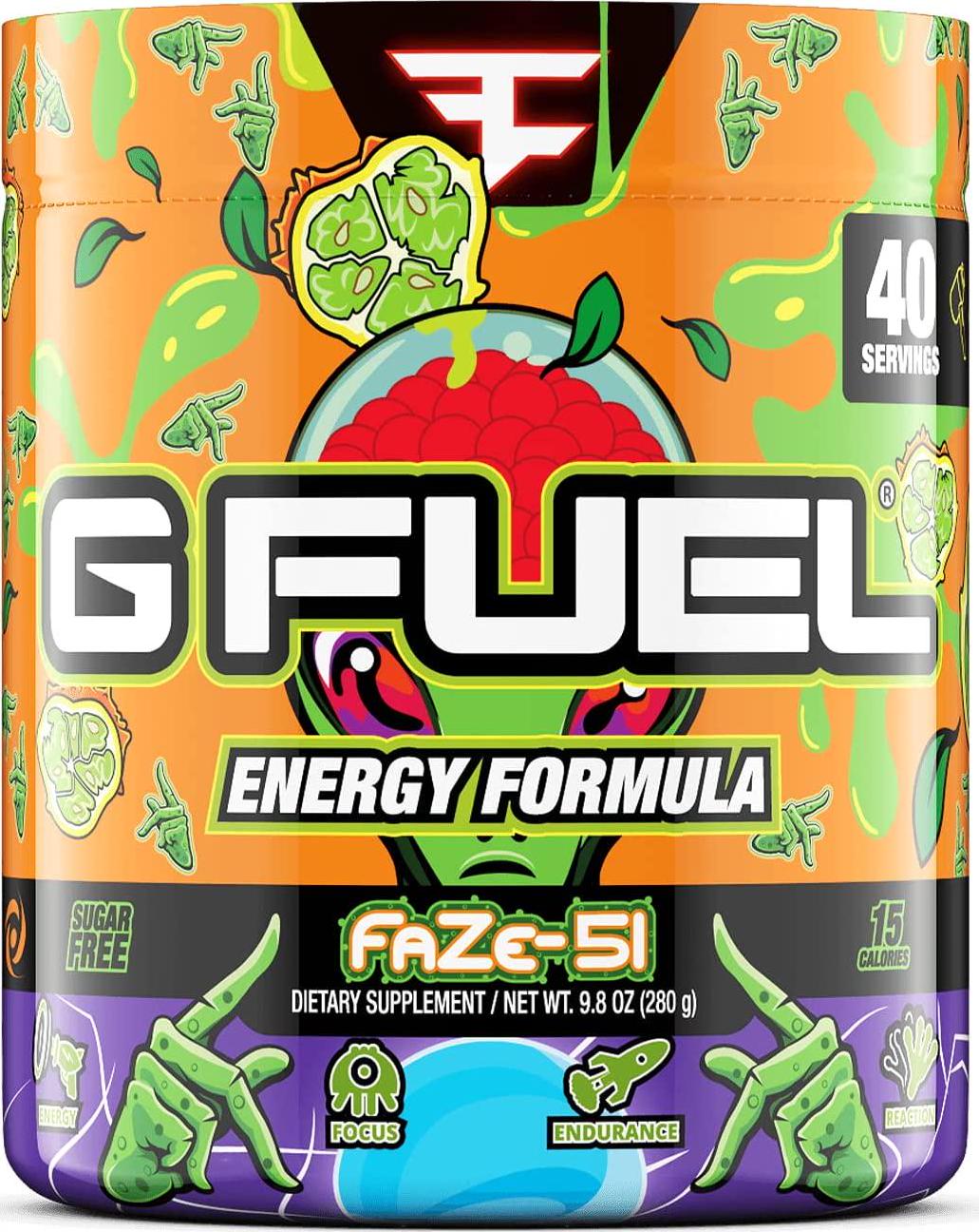 G Fuel FaZe-51 Elite Energy Powder, 9.8 oz (40 Servings)