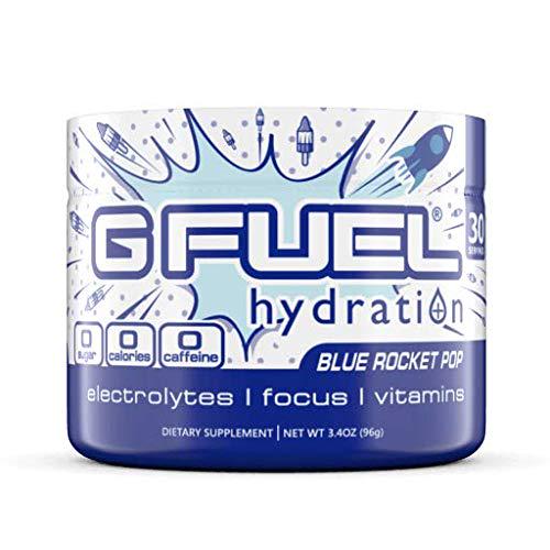 G Fuel Hydration Blue Rocket Pop Tub (30 Servings) Elite Hydration Powder 3.4oz