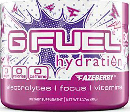 G Fuel Hydration FaZeberry Tub (30 Servings) Elite Hydration Powder 3.17oz