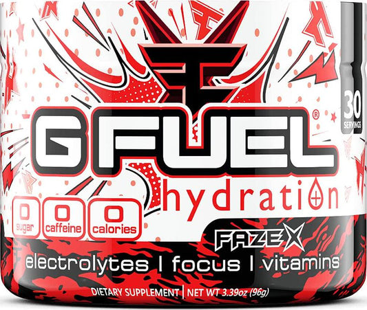 G Fuel Hydration Faze X Tub (30 Servings) Elite Hydration Powder 3.39oz