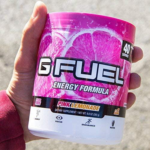 G Fuel Pink Lemonade Elite Energy Powder, 9.8 oz (40 Servings)