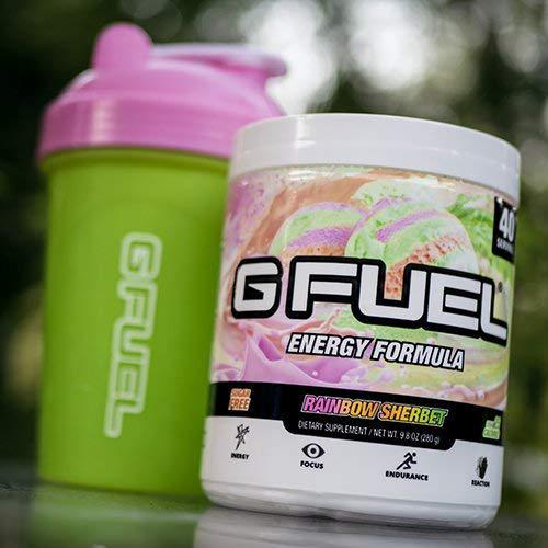 G Fuel Rainbow Sherbet Elite Energy Powder, 9.8 oz (40 Servings)