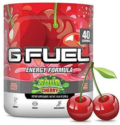 G Fuel Sour Cherry Tub 10.44 oz (40 Servings) Elite Energy and Endurance Formula