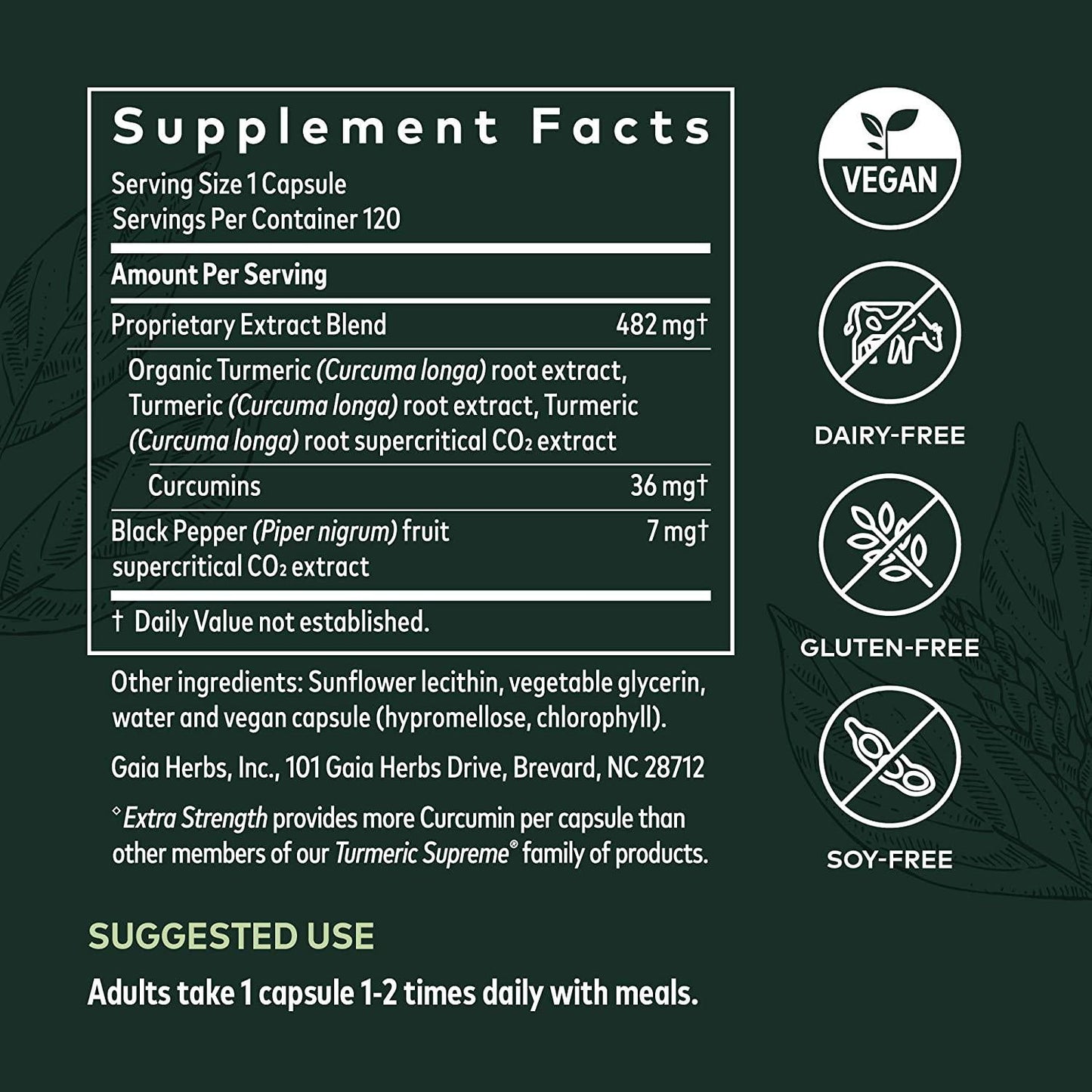 Gaia Herbs Gaia Herbs Turmeric Supreme: Extra Strength 120 ct