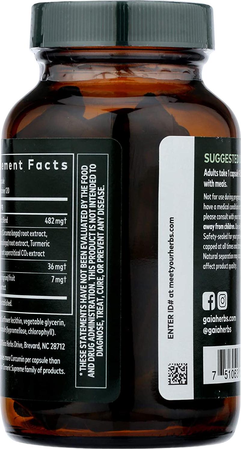 Gaia Herbs Gaia Herbs Turmeric Supreme: Extra Strength 120 ct