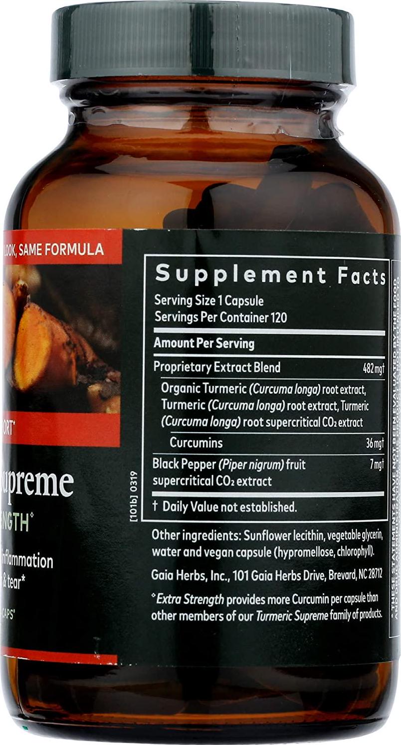 Gaia Herbs Gaia Herbs Turmeric Supreme: Extra Strength 120 ct