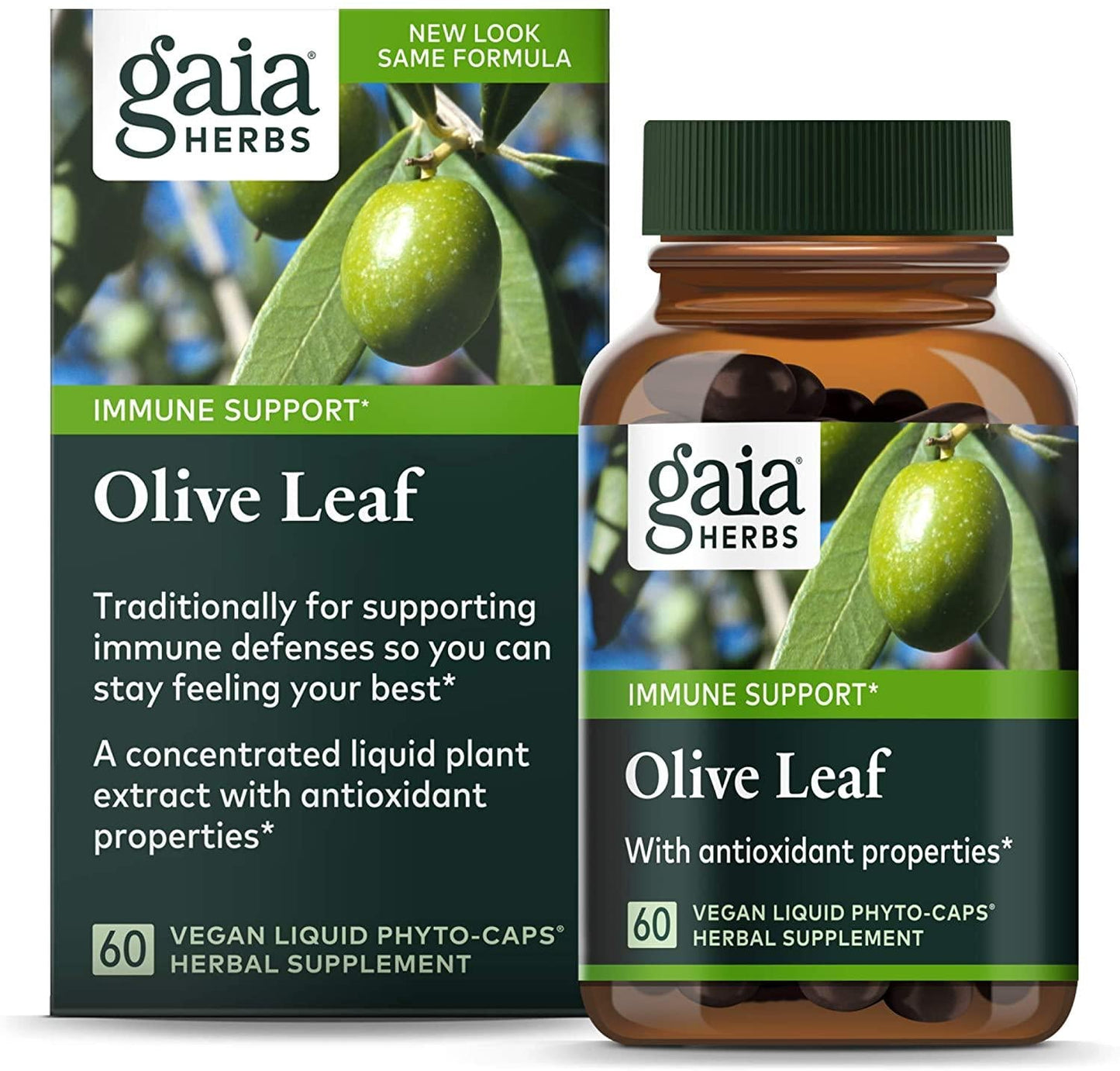 Gaia Herbs Olive Leaf 60 Vegetarian Liquid Phyto-Caps