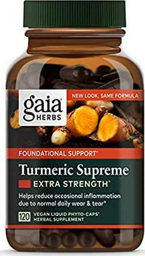 Gaia Herbs, Turmeric Supreme Liquids, 120 Vegetarian Capsules