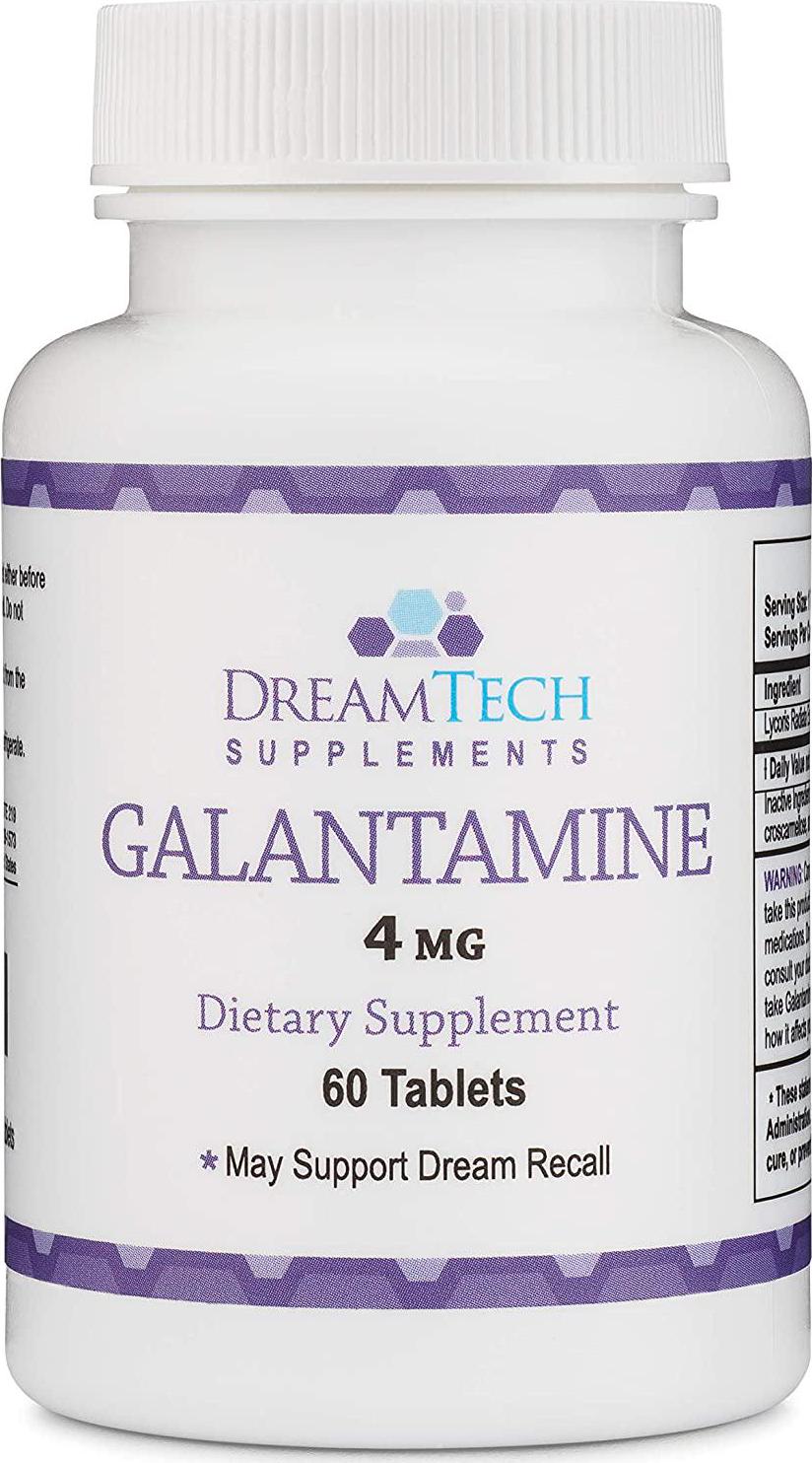 Galantamine for Dream Recall and Lucid Dreaming- 4 Mg - 60 Tablets