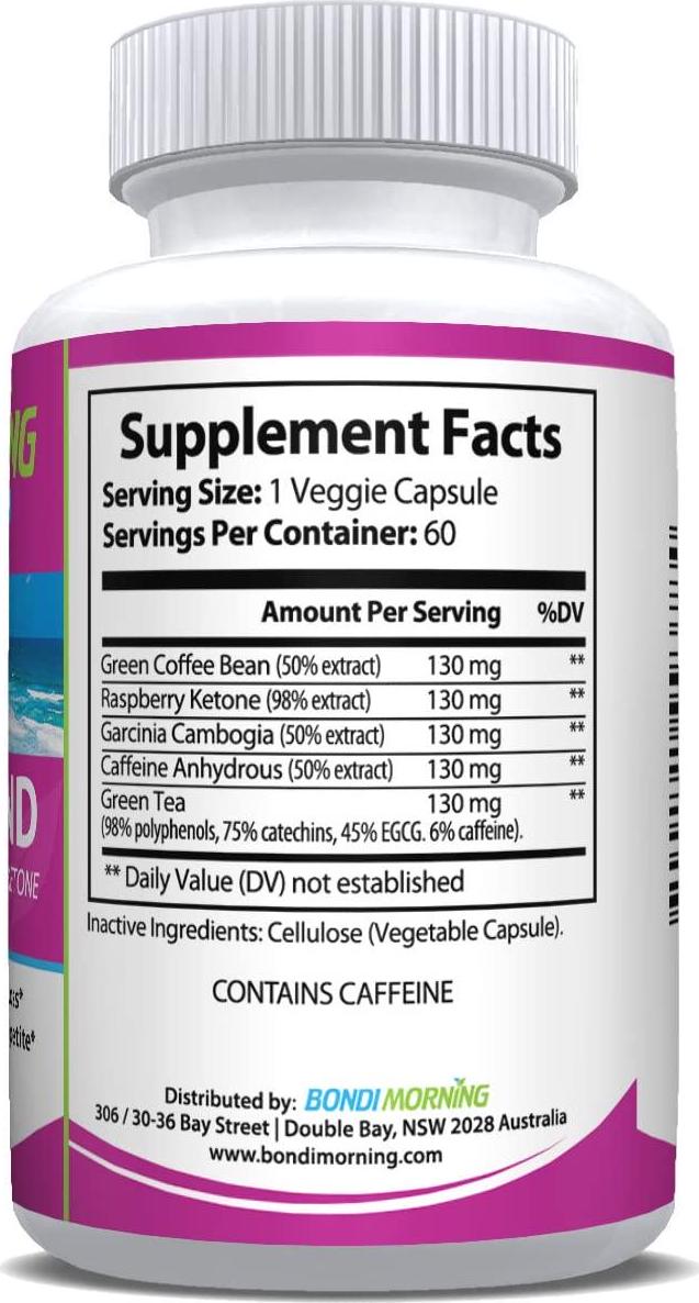 Garcinia Cambogia Blend Weight Loss Support Dietary Supplement 3-in-1 Blend Healthy and Natural Metabolism-Boosting Ingredients, Garcinia Cambogia, Raspberry Ketone and Green Coffee Beans 60 Capsules