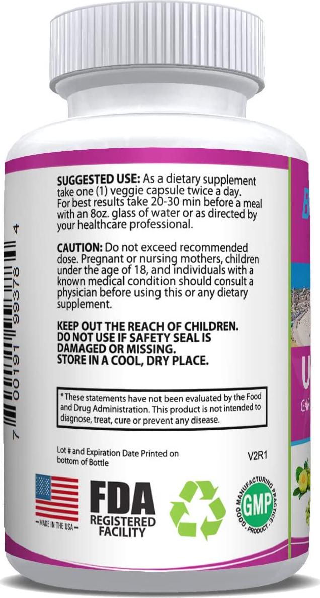 Garcinia Cambogia Blend Weight Loss Support Dietary Supplement 3-in-1 Blend Healthy and Natural Metabolism-Boosting Ingredients, Garcinia Cambogia, Raspberry Ketone and Green Coffee Beans 60 Capsules