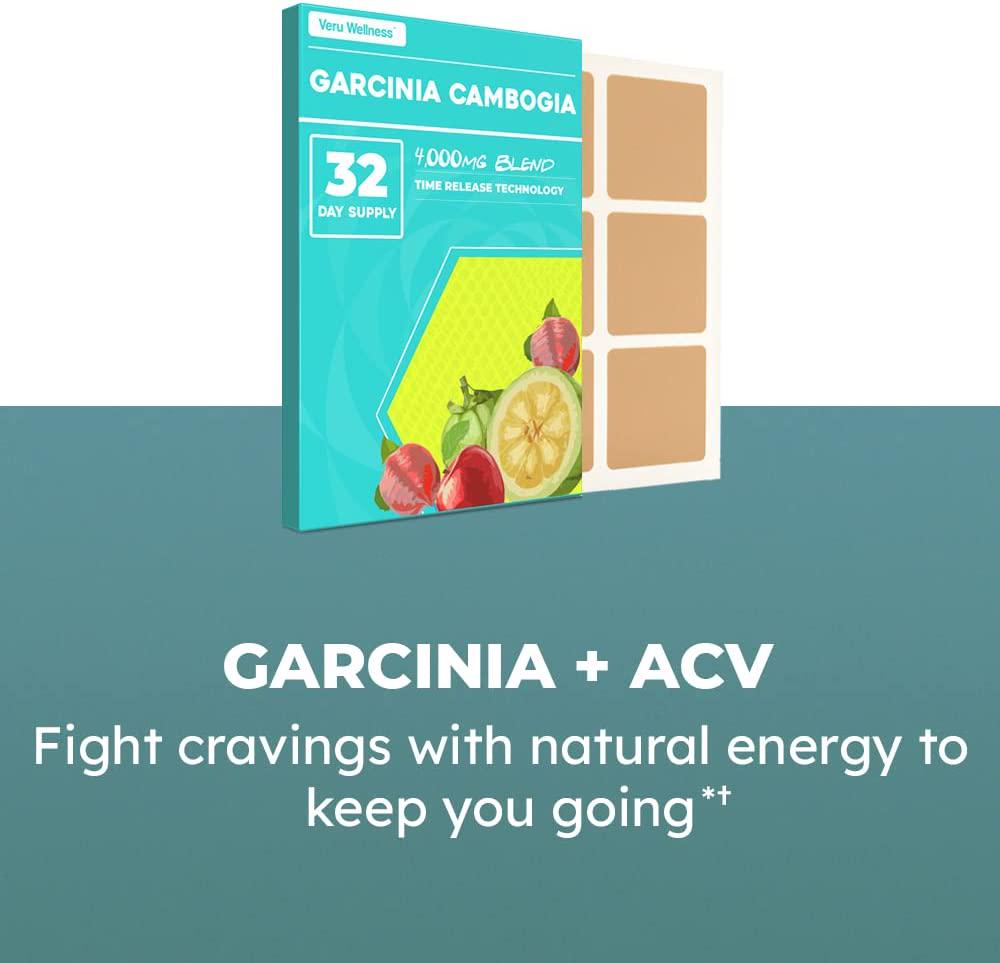 Garcinia Cambogia Patch - Pure Potent Blend Garcinia Cambogia with Apple Cider Vinegar, B12, Green Bean Coffee - Natural Energy and Carb Control