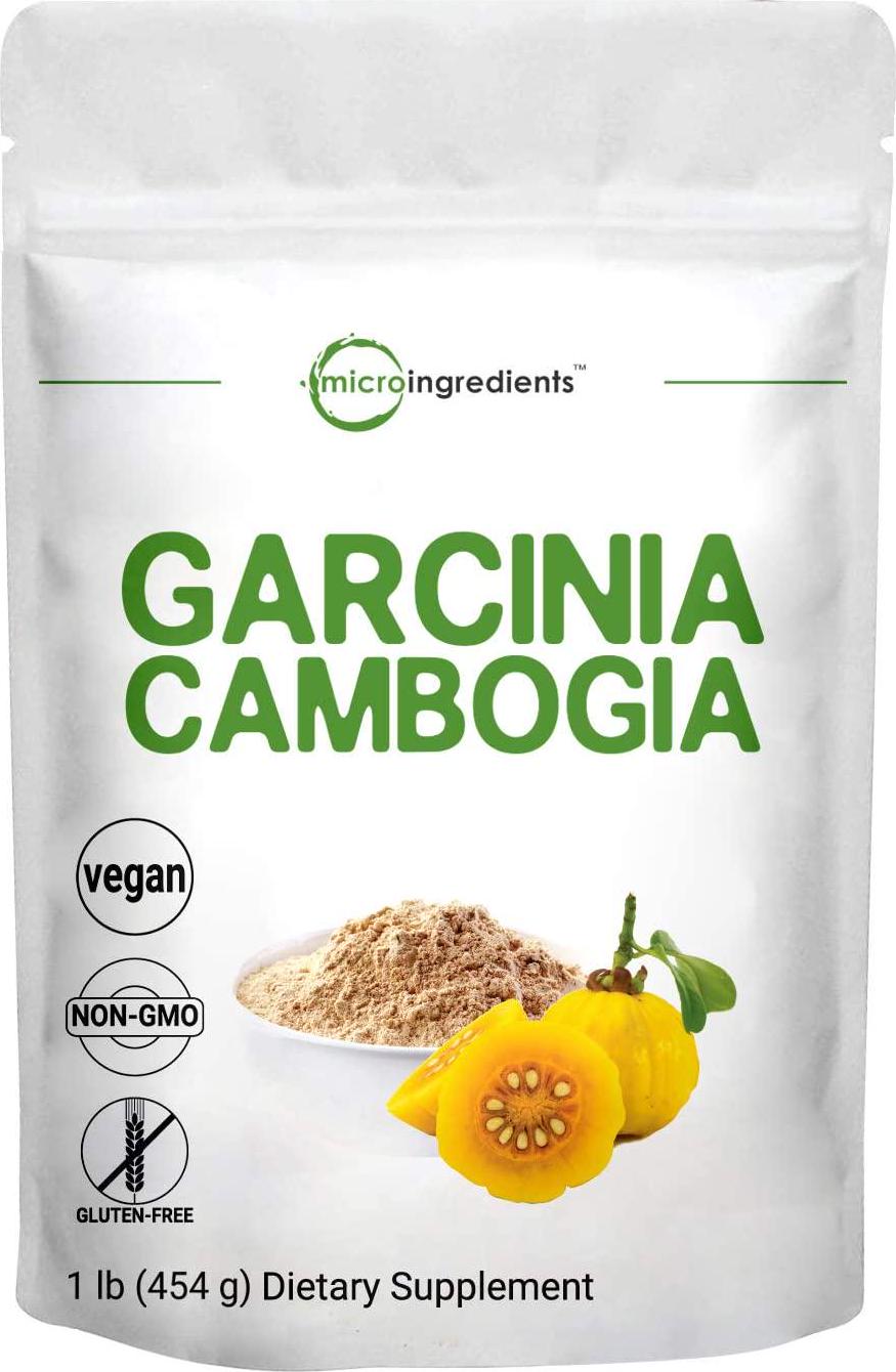 Garcinia Cambogia Powder with 60% HCA, Garcinia 3000mg Per Serving, 1 Pound (5 Months Supply), No Filler, Non-GMO, No Gluten and Vegan Friendly