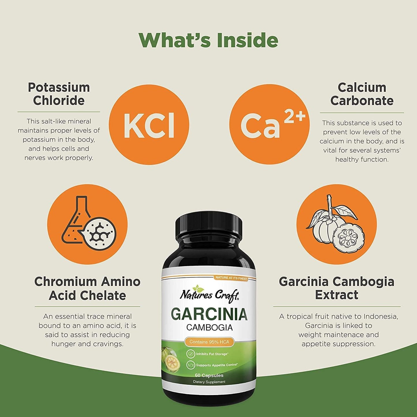 Garcinia Cambogia with 95% HCA Weight Loss Supplement - Best Fast Acting Fat Burner and Natural Carb Blocker Diet Pills - Pure Garcinia Extract Appetite Suppressant for Men and Women