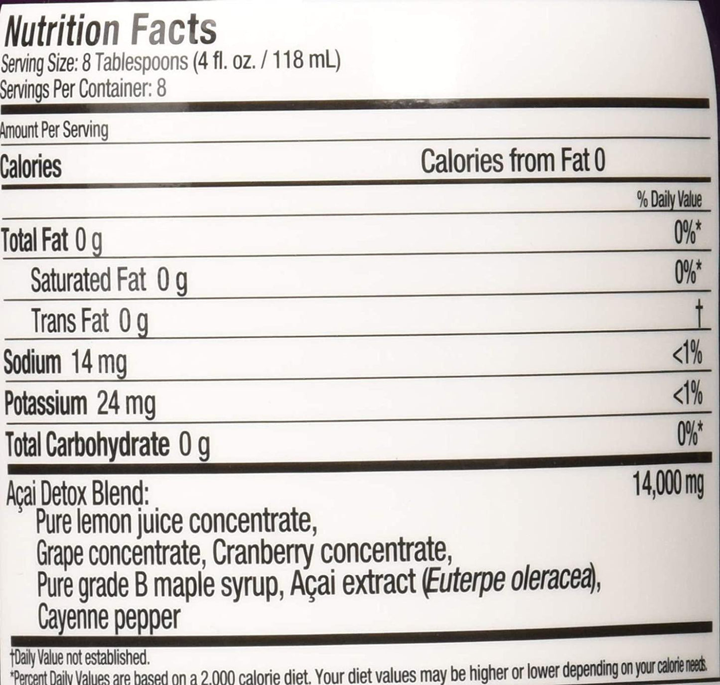 Garden Greens Acai Cleanse 48Hr Detox 32 Oz