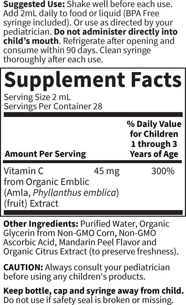 Garden of Life - Baby Vitamin C Liquid - 1.9 fl. oz.