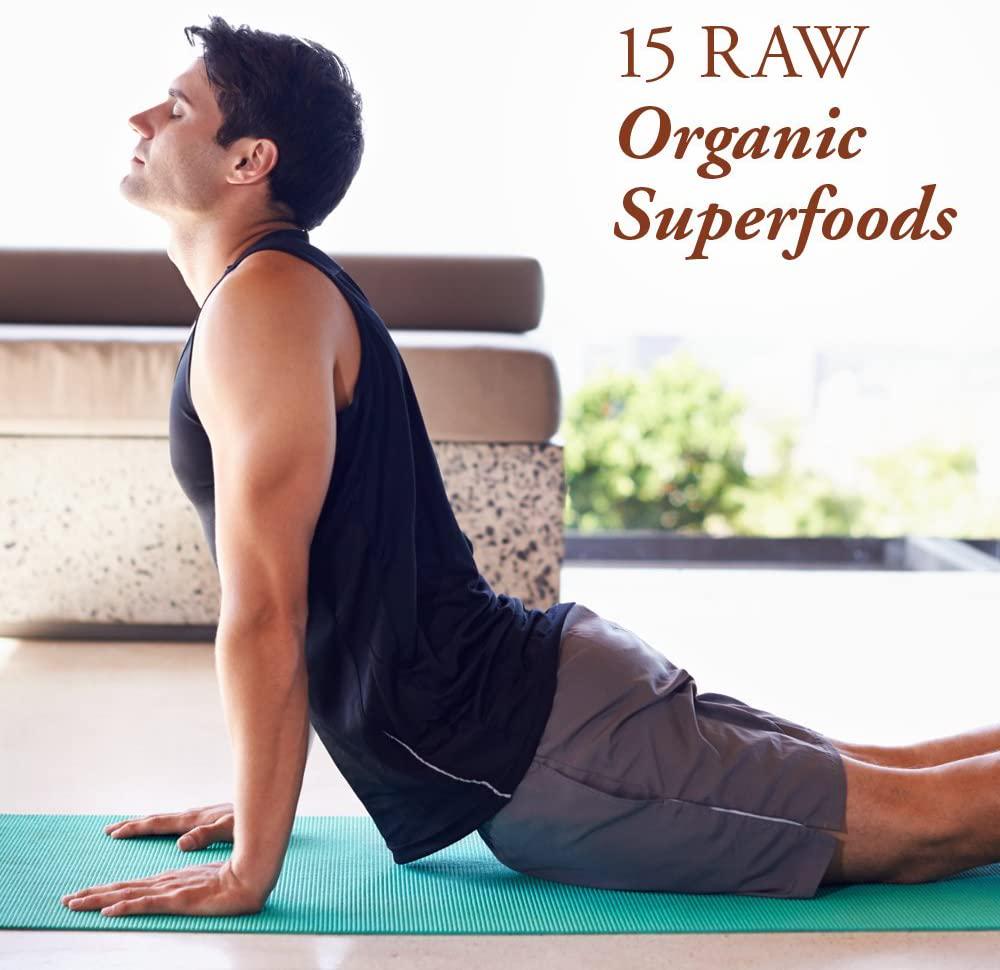 Garden of Life Fiber Supplement, Raw Organic Fiber Powder, 30 Servings, 15 Organic Superfoods, Probiotics, Omega-3 ALA, 4g Soluble Fiber, 5g Insoluble Fiber for Regularity, Psyllium Husk Free Fiber