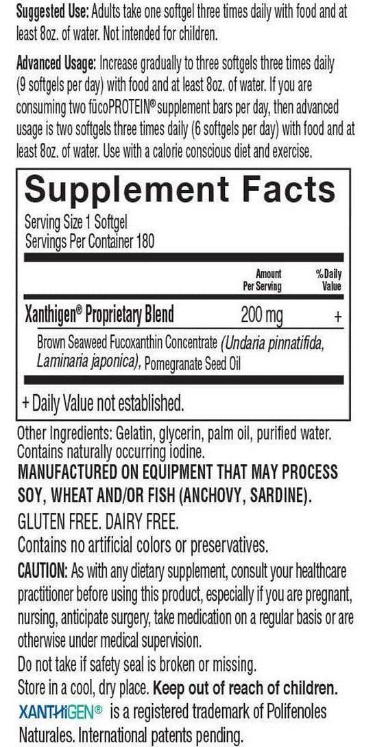 Garden of Life Fucoxanthin Supplements - FucoThin Diet Pill for Weight Loss, 180 Count