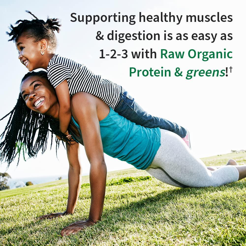 Garden of Life Greens and Protein Powder - Organic Raw Protein and Greens with Probiotics/Enzymes, Vegan, Gluten-Free, Vanilla, 19.3oz (1lb 3 oz/548g) Powder